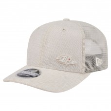 Бейсболка Baltimore Ravens New Era Natural Flawless 9SEVENTY Stretch-Snap