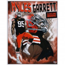 Myles Garrett Cleveland Browns Fanatics Authentic 16 x 20 Photo Print - Art by Brian Kong - Limited Edition of 99