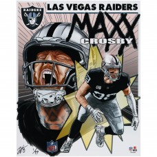 Maxx Crosby Las Vegas Raiders Fanatics Authentic 16 x 20 Photo Print - Art by Brian Kong - Limited Edition of 99 Maxx Crosby Las Vegas Raiders Fanatics Authentic 16 x 20 Photo Print - Art by Brian Kong - Limited Edition of 99