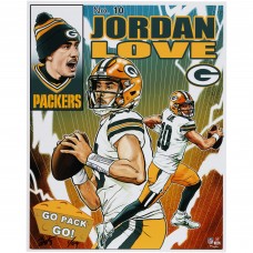 Jordan Love Green Bay Packers Fanatics Authentic 16 x 20 Photo Print - Art by Brian Kong - Limited Edition of 99