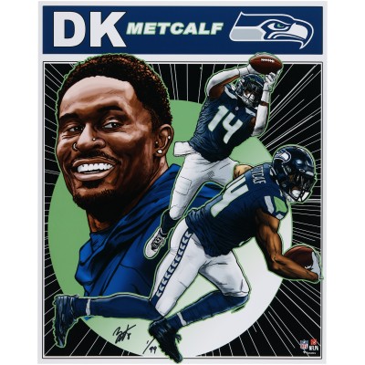 DK Metcalf Seattle Seahawks Fanatics Authentic 16 x 20 Photo Print - Art by Brian Kong - Limited Edition of 99