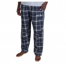 Seattle Seahawks Concepts Sport Navy Ultimate Plaid Flannel Pants