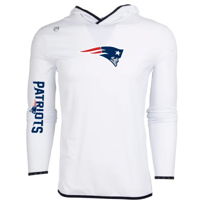 New England Patriots Greyson Clothiers White Colorado Long Sleeve Hoodie T-Shirt