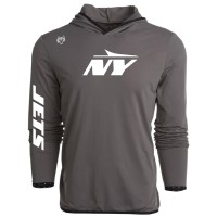 New York Jets Greyson Clothiers Gray Colorado Long Sleeve Hoodie T-Shirt