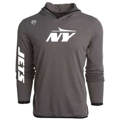 New York Jets Greyson Clothiers Gray Colorado Long Sleeve Hoodie T-Shirt