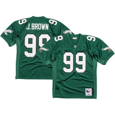 Игровая джерси Jerome Brown Philadelphia Eagles Mitchell & Ness 1991 Authentic - Kelly Green