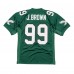 Игровая джерси Jerome Brown Philadelphia Eagles Mitchell & Ness 1991 Authentic - Kelly Green