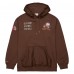 Толстовка Cleveland Browns Mitchell & Ness Brown Vintage Logo Team OG 2.0 Fleece