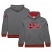 San Francisco 49ers Mitchell & Ness Heather Gray Vintage Logo Snow Washed Fleece Pullover Hoodie