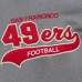 San Francisco 49ers Mitchell & Ness Heather Gray Vintage Logo Snow Washed Fleece Pullover Hoodie
