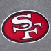 San Francisco 49ers Mitchell & Ness Heather Gray Vintage Logo Snow Washed Fleece Pullover Hoodie