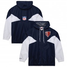 Chicago Bears Mitchell & Ness Navy Vintage Logo Ultimate Lightweight Full-Zip Windbreaker