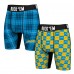 Los Angeles Chargers Rock Em Socks Two-Pack Plaid and Checkerboard Boxer Briefs
