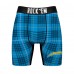 Los Angeles Chargers Rock Em Socks Two-Pack Plaid and Checkerboard Boxer Briefs
