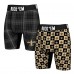 New Orleans Saints Rock Em Socks Two-Pack Plaid and Checkerboard Boxer Briefs New Orleans Saints Rock Em Socks Two-Pack Plaid and Checkerboard Boxer Briefs