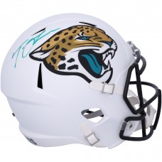 Trevor Lawrence Jacksonville Jaguars Autographed Fanatics Authentic Riddell 2024 Alternate Speed Replica Helmet
