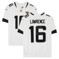 Trevor Lawrence Jacksonville Jaguars Autographed Fanatics Authentic White Nike Limited Jersey with 2021 #1 Pick Inscription