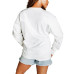 Женская футболка с длинным рукавом Buffalo Bills Gameday Couture White Big Goals Oversized