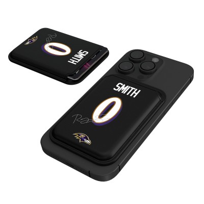 Baltimore Ravens Roquan Smith Keyscaper Black Magnetic Credit Card Wallet