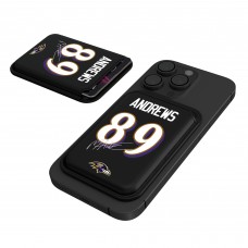 Baltimore Ravens Mark Andrews Keyscaper Black Magnetic Credit Card Wallet