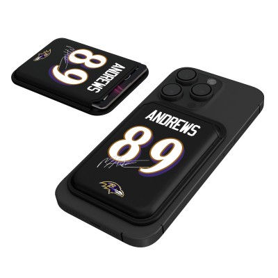 Baltimore Ravens Mark Andrews Keyscaper Black Magnetic Credit Card Wallet