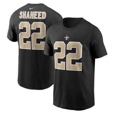 Футболка New Orleans Saints Rashid Shaheed Nike Black Name & Number