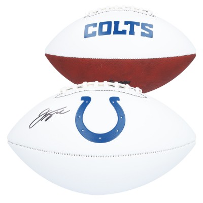 Jonathan Taylor Indianapolis Colts Autographed Fanatics Authentic Franklin White Panel Football