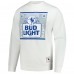 Indianapolis Colts Mitchell & Ness x Bud Light White The Crest Pullover Sweatshirt