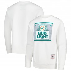 Кофта Miami Dolphins Mitchell & Ness x Bud Light White The Crest