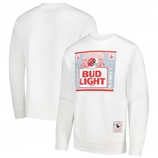 Свитшот Kansas City Chiefs Mitchell & Ness x Bud Light The Crest - White