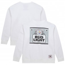 Кофта Pittsburgh Steelers Mitchell & Ness x Bud Light White The Crest