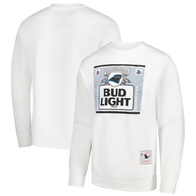 Кофта Carolina Panthers Mitchell & Ness x Bud Light White The Crest