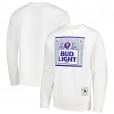 Кофта Denver Broncos Mitchell & Ness x Bud Light White The Crest