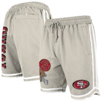 San Francisco 49ers New Era Light Beige Stone Multi Patch Shorts