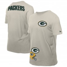 Футболка Green Bay Packers New Era Light Beige Multi Patch