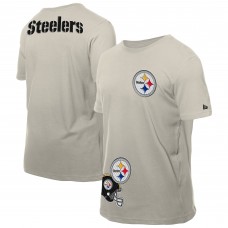 Футболка Pittsburgh Steelers New Era Light Beige Multi Patch