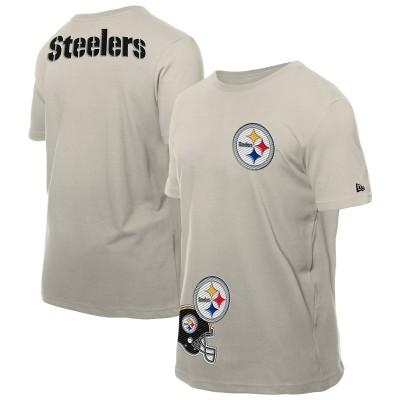 Футболка Pittsburgh Steelers New Era Light Beige Multi Patch