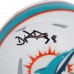 De’Von Achane Miami Dolphins Autographed Fanatics Authentic Riddell Slate Speed Mini Helmet