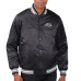 Куртка Baltimore Ravens Starter Black Printed Team Logo Satin Varsity Full-Snap