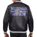 Куртка Baltimore Ravens Starter Black Printed Team Logo Satin Varsity Full-Snap