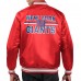 New York Giants Starter Red Printed Team Logo Satin Varsity Full-Snap Jacket