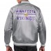 Куртка на кнопках Minnesota Vikings Starter Printed Team Logo Satin Varsity - Gray