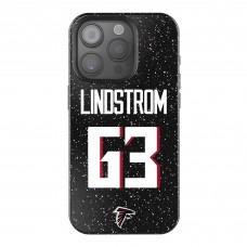 Atlanta Falcons Chris Lindstrom Keyscaper Black Bling iPhone Case