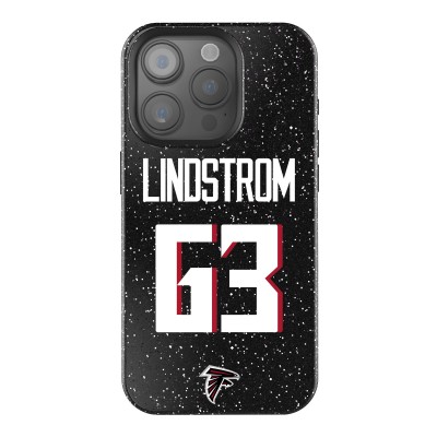 Atlanta Falcons Chris Lindstrom Keyscaper Black Bling iPhone Case