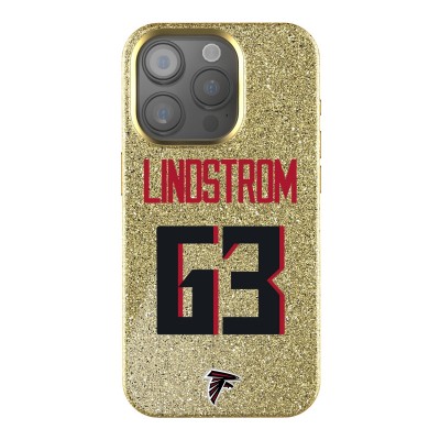 Atlanta Falcons Chris Lindstrom Keyscaper Gold Bling iPhone Case