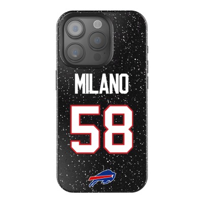Buffalo Bills Matt Milano Keyscaper Black Bling iPhone Case