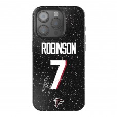 Atlanta Falcons Bijan Robinson Keyscaper Black Bling iPhone Case