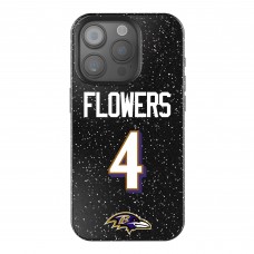 Baltimore Ravens Zay Flowers Keyscaper Black Bling iPhone Case