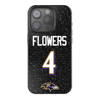 Baltimore Ravens Zay Flowers Keyscaper Black Bling iPhone Case