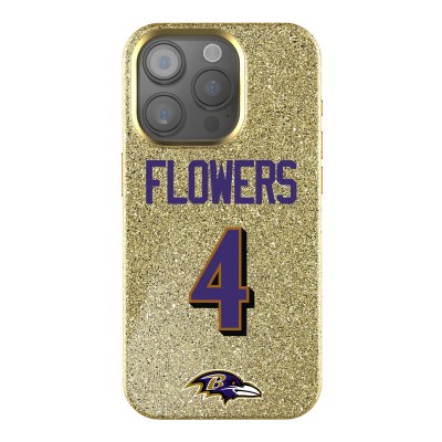 Baltimore Ravens Zay Flowers Keyscaper Gold Bling iPhone Case